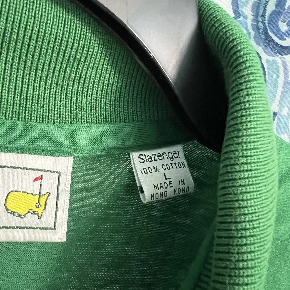 Vintage Masters Polo Shirt Mens XL Green Cotton Augusta National Golf Shop - Picture 4 of 7